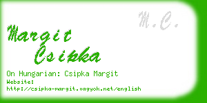 margit csipka business card